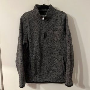 Class Club boys warm shirt, black/gray, size 10/12